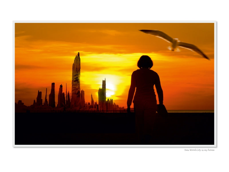 Emotional Moments: Die Skyline von New Holz City. / UK-Version - CALVENDO Foto-Puzzle - calvendoverlag 29.99