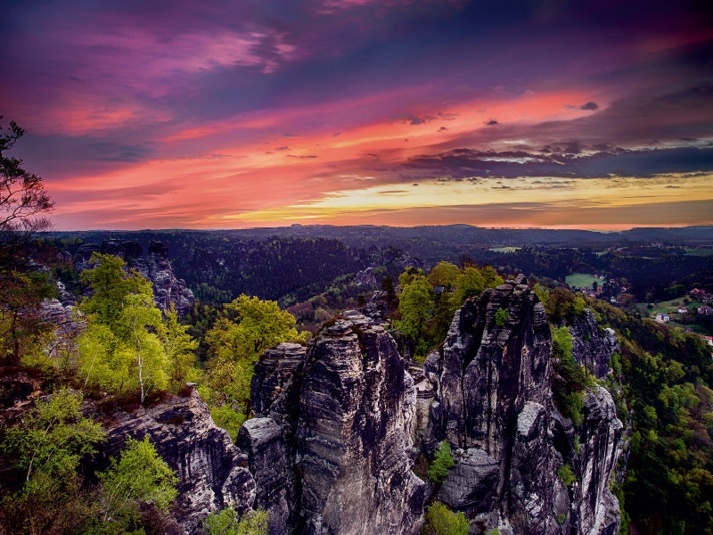 Früh morgens auf der Bastei - CALVENDO Foto-Puzzle - calvendoverlag 29.99