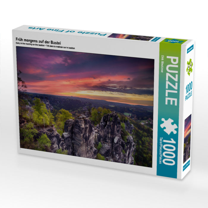 Früh morgens auf der Bastei - CALVENDO Foto-Puzzle - calvendoverlag 29.99