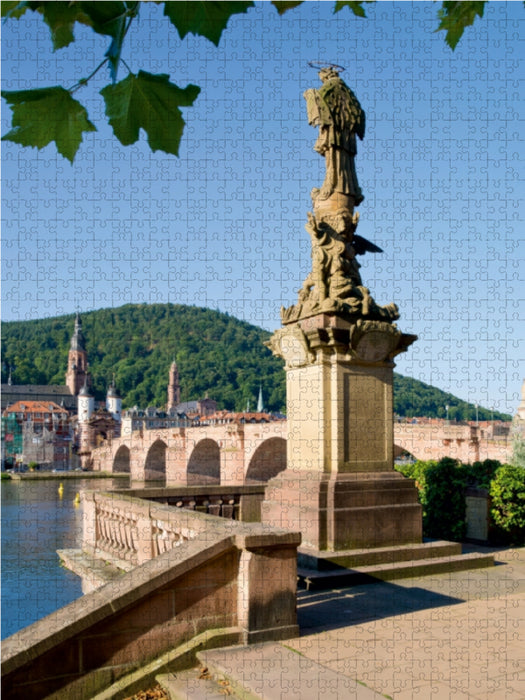 Nepomuk Statue in Heidelberg - CALVENDO Foto-Puzzle - calvendoverlag 39.99