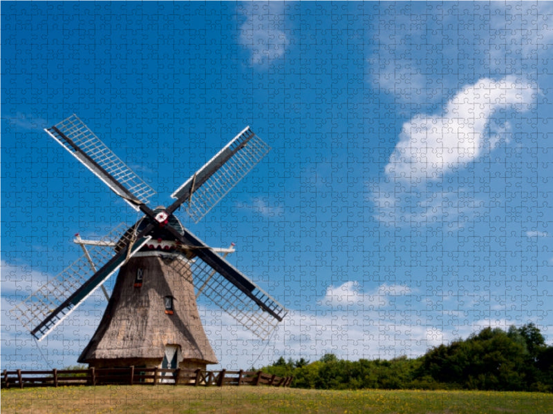 Windmühle in der Nähe von Nes - CALVENDO Foto-Puzzle - calvendoverlag 39.99