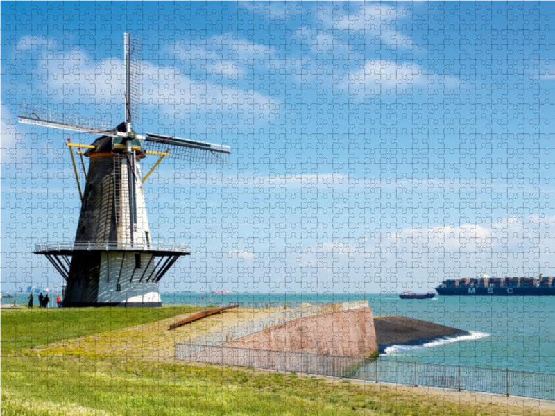 Scheldemündung bei Vlissingen - CALVENDO Foto-Puzzle - calvendoverlag 29.99