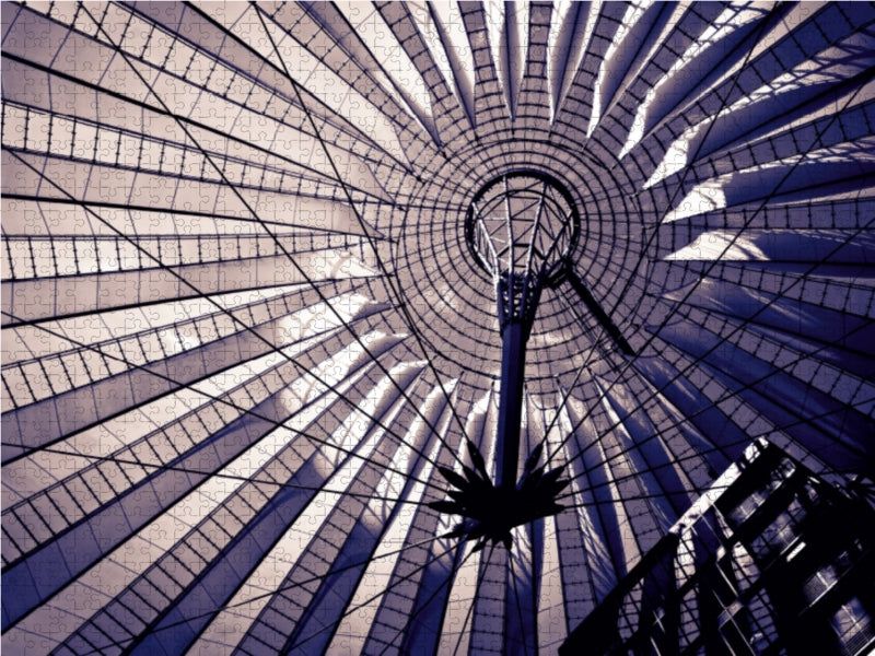 U-Bahnstation Potsdamer Platz - Sony Center - CALVENDO Foto-Puzzle - calvendoverlag 39.99