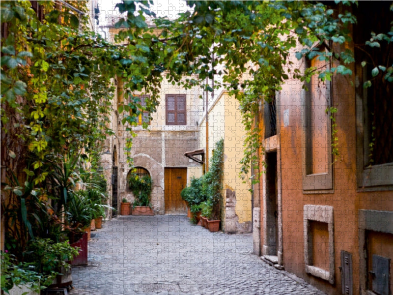 Stille Gasse in Trestevere - CALVENDO Foto-Puzzle - calvendoverlag 39.99