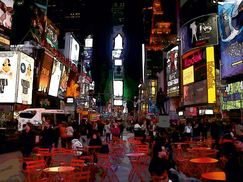Times Square bei Nacht - CALVENDO Foto-Puzzle - calvendoverlag 29.99