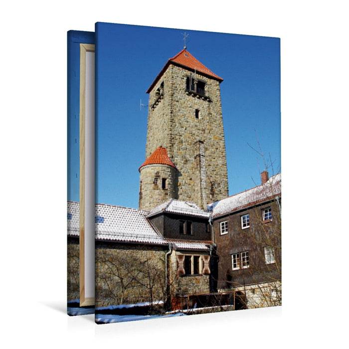 Premium Textil-Leinwand Premium Textil-Leinwand 80 cm x 120 cm  hoch Wachenburg in Weinheim