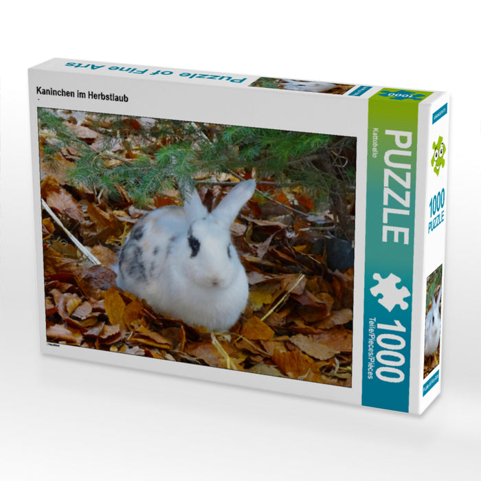 Kaninchen im Herbstlaub - CALVENDO Foto-Puzzle - calvendoverlag 29.99