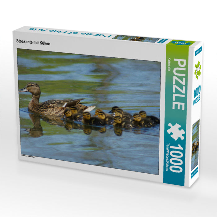 Stockente mit Küken - CALVENDO Foto-Puzzle - calvendoverlag 29.99