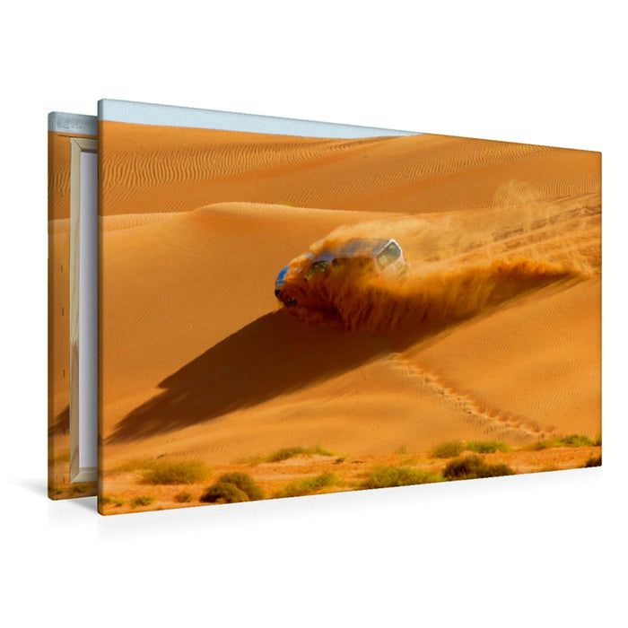 Toile textile premium Toile textile premium 120 cm x 80 cm paysage Un motif du calendrier Wahiba Sands - désert d'Oman 
