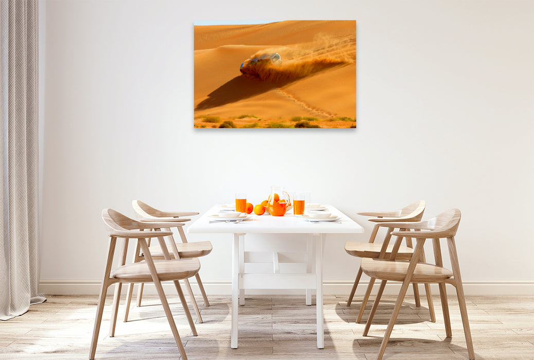Toile textile premium Toile textile premium 120 cm x 80 cm paysage Un motif du calendrier Wahiba Sands - désert d'Oman 