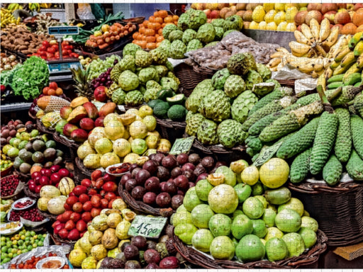 Madeira - Bauernmarkt in Funchal - CALVENDO Foto-Puzzle - calvendoverlag 29.99