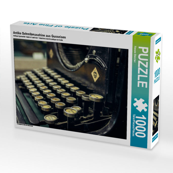 Antike Schreibmaschine aus Gusseisen - CALVENDO Foto-Puzzle - calvendoverlag 29.99
