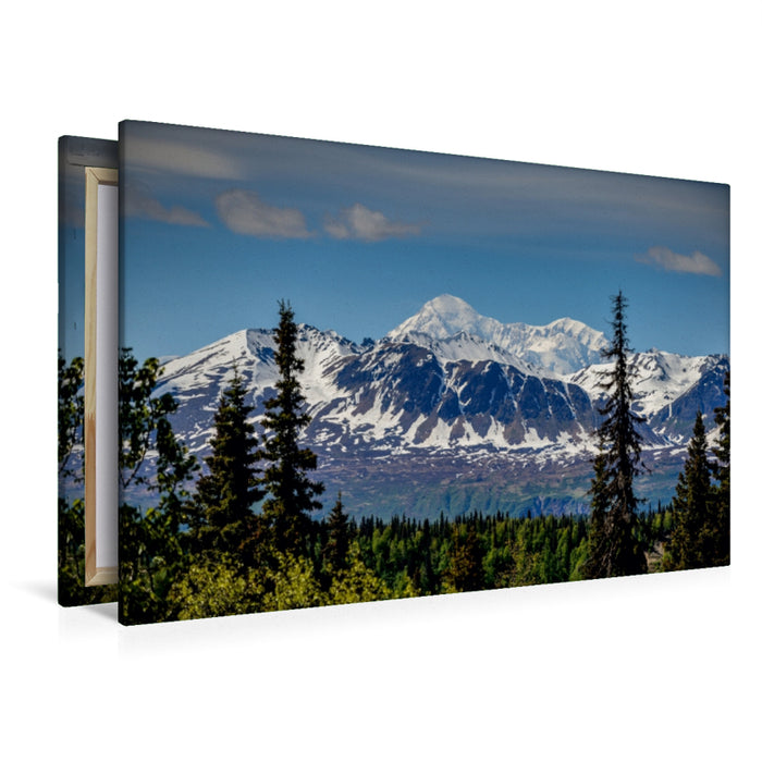 Premium Textil-Leinwand Premium Textil-Leinwand 120 cm x 80 cm quer Im Denali National Park ALASKA