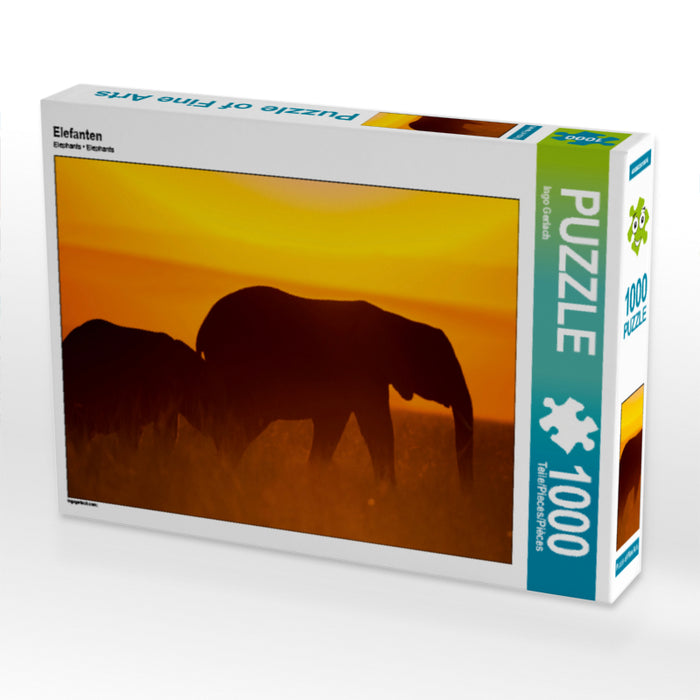 Elefanten - CALVENDO Foto-Puzzle - calvendoverlag 79.99