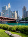 Chicago River und DuSable Bridge - CALVENDO Foto-Puzzle - calvendoverlag 29.99