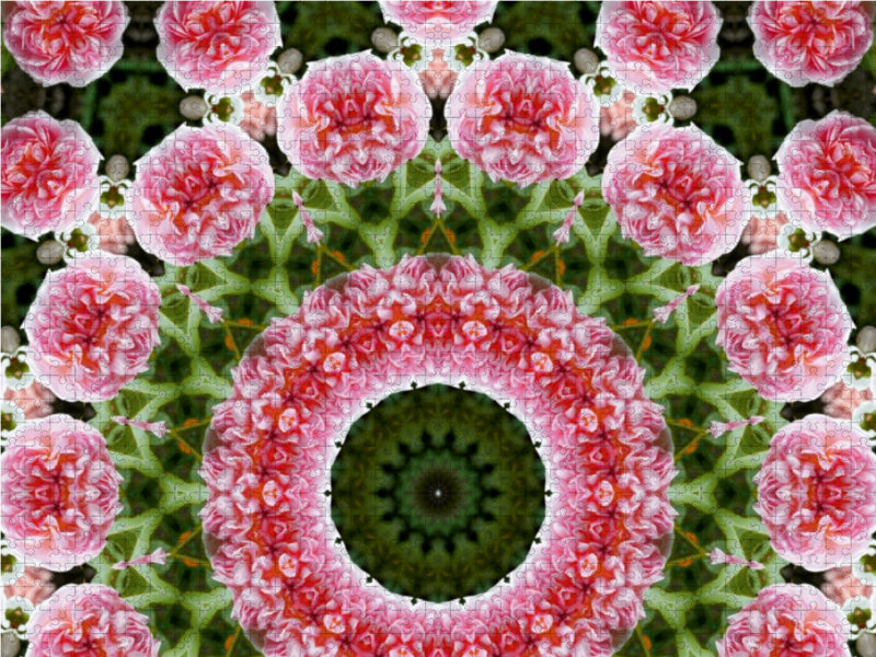 Blumen Mandala - Kaleidoskop - CALVENDO Foto-Puzzle - calvendoverlag 29.99