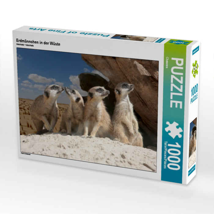 Erdmännchen in der Wüste - CALVENDO Foto-Puzzle - calvendoverlag 29.99