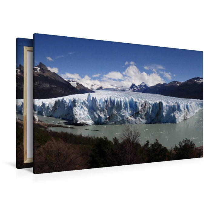 Premium Textil-Leinwand Premium Textil-Leinwand 120 cm x 80 cm quer Perito Moreno Gletscher in Argentinien