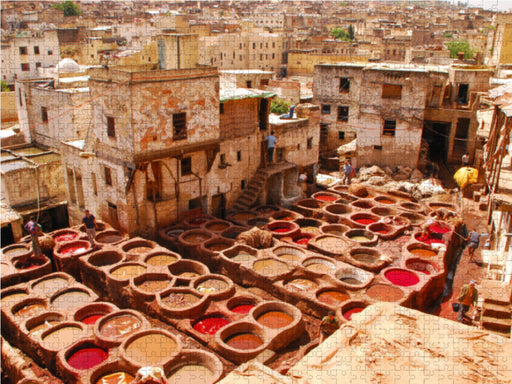 Tauchbecken der Gerber in Fes - CALVENDO Foto-Puzzle - calvendoverlag 29.99