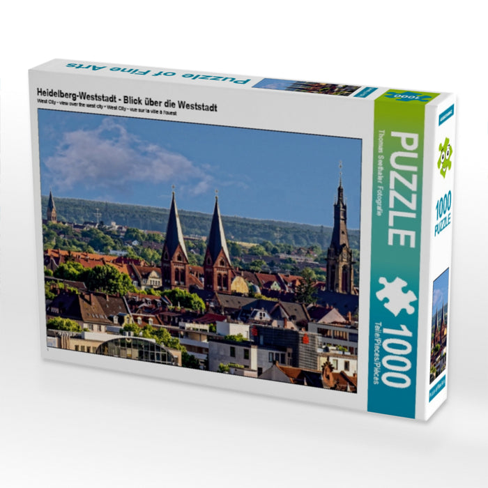 Heidelberg-Weststadt - Blick über die Weststadt - CALVENDO Foto-Puzzle - calvendoverlag 29.99