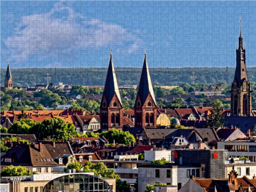 Heidelberg-Weststadt - Blick über die Weststadt - CALVENDO Foto-Puzzle - calvendoverlag 29.99