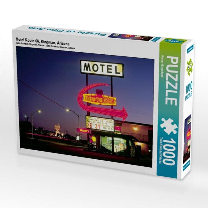 Motel Route 66, Kingman, Arizona - CALVENDO Foto-Puzzle - calvendoverlag 29.99