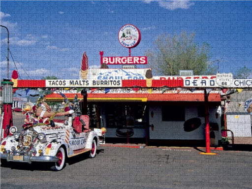 Delgadillo's Snow Cap Burgers, Seligman, Arizona - CALVENDO Foto-Puzzle - calvendoverlag 29.99