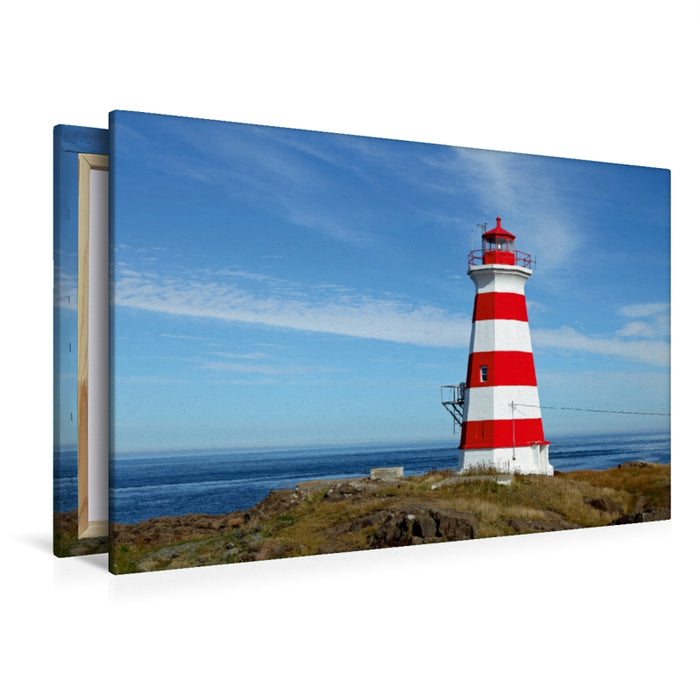 Premium Textil-Leinwand Premium Textil-Leinwand 120 cm x 80 cm quer Brier Island Leuchtturm (1944)