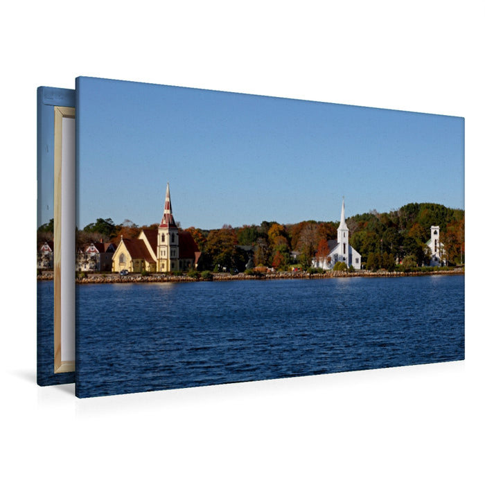 Premium Textil-Leinwand Premium Textil-Leinwand 120 cm x 80 cm quer Mahone Bay, Nova Scotia