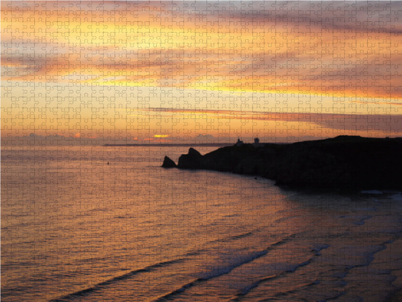 Sonnenuntergang bei Camaret-sur-Mer - CALVENDO Foto-Puzzle - calvendoverlag 29.99