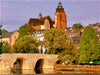 Blick über die 104 m lange und über 6 m breite alte Lahnbrücke zum Dom - CALVENDO Foto-Puzzle - calvendoverlag 29.99