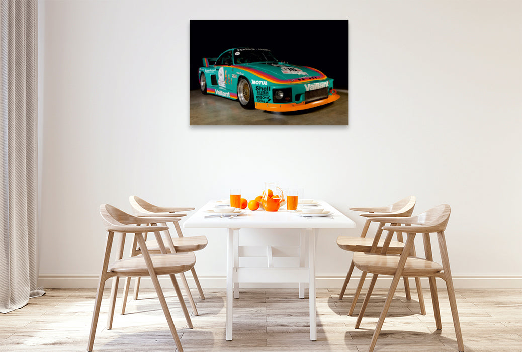 Toile textile premium Toile textile premium 120 cm x 80 cm paysage Un motif du calendrier Racing Legend : La Porsche 635 K2 