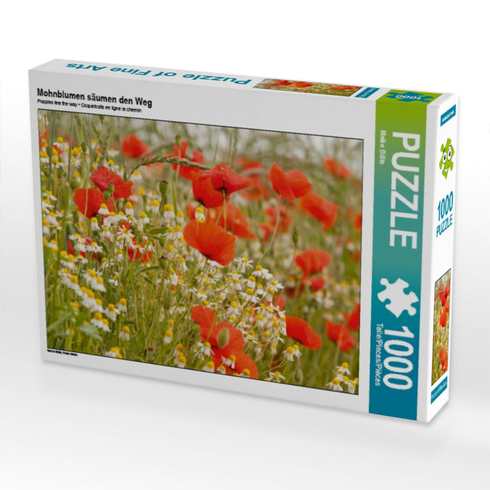 Mohnblumen säumen den Weg - CALVENDO Foto-Puzzle - calvendoverlag 29.99