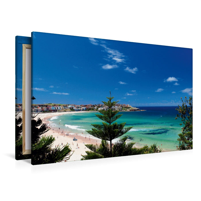 Toile textile premium Toile textile premium 120 cm x 80 cm paysage SYDNEY Bondi Beach 