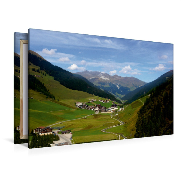 Premium Textil-Leinwand Premium Textil-Leinwand 120 cm x 80 cm quer Zillertal in Österreich