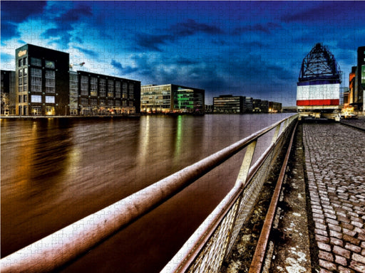 Innenhafen bei Nacht - CALVENDO Foto-Puzzle - calvendoverlag 29.99