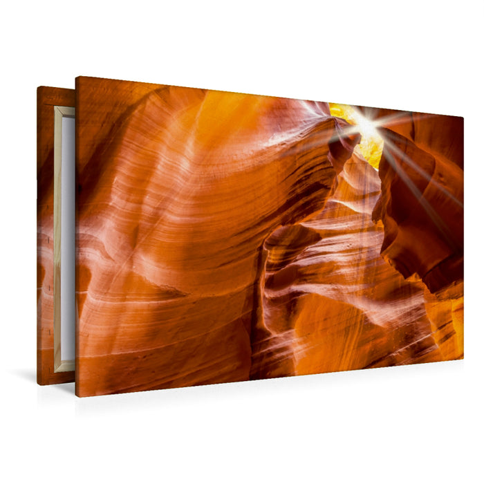 Toile textile haut de gamme Toile textile haut de gamme 120 cm x 80 cm paysage ARIZONA Antelope Canyon crevasse rocheuse 