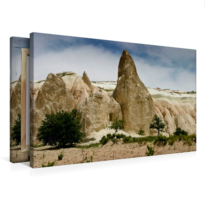 Toile textile haut de gamme Toile textile haut de gamme 75 cm x 50 cm de large Un motif du calendrier Cappadoce - paysages des extrêmes 
