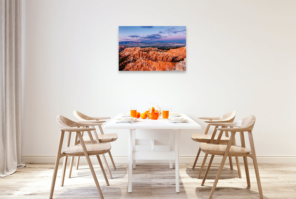 Premium Textil-Leinwand Premium Textil-Leinwand 90 cm x 60 cm quer Bryce Canyon NP - Blick vom Inspiration Point