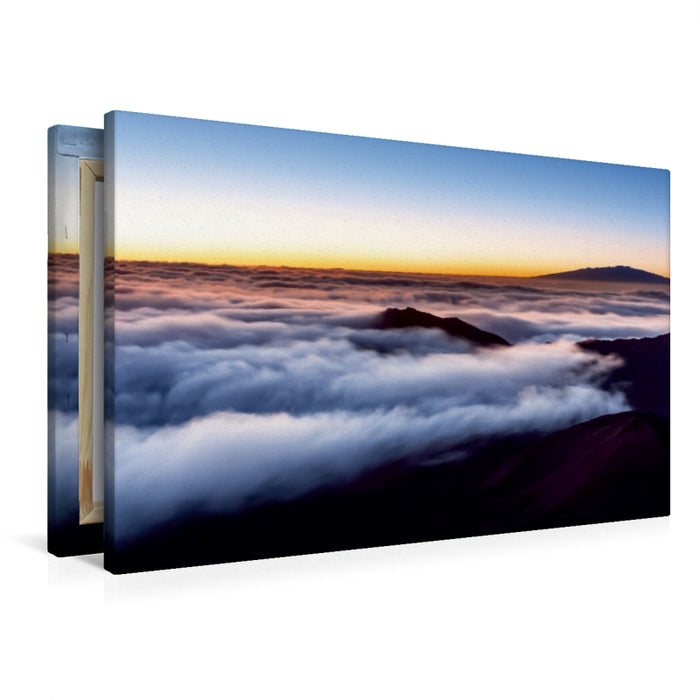 Toile textile premium Toile textile premium 90 cm x 60 cm paysage Haleakala Sunrise