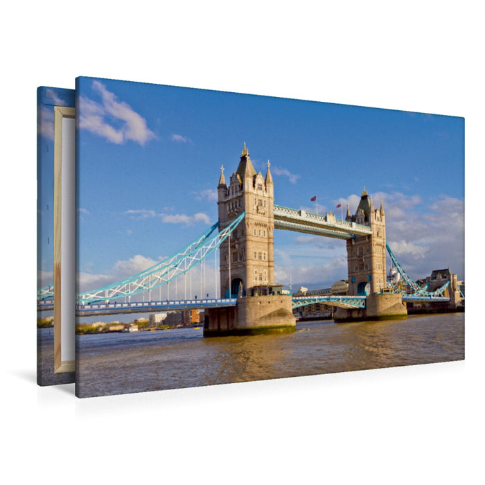Premium Textil-Leinwand Premium Textil-Leinwand 120 cm x 80 cm quer LONDON Tower Bridge