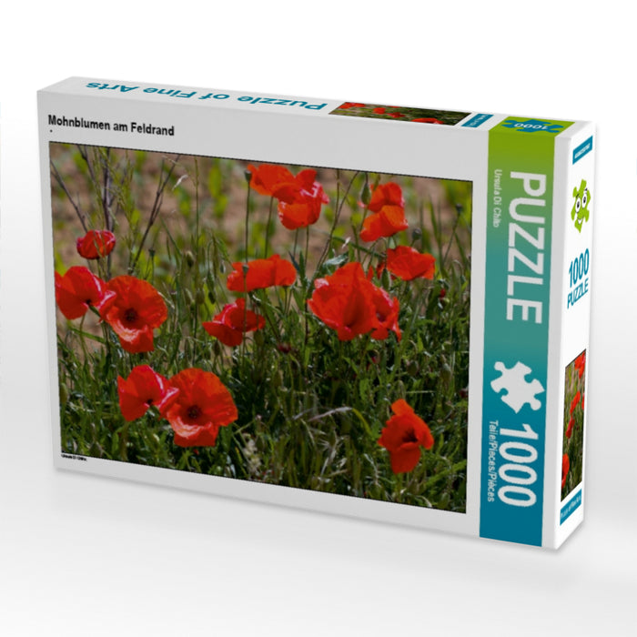 Mohnblumen am Feldrand - CALVENDO Foto-Puzzle - calvendoverlag 29.99