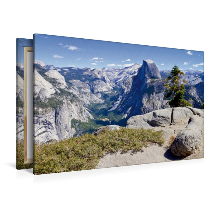 Premium Textil-Leinwand Premium Textil-Leinwand 120 cm x 80 cm quer YOSEMITE VALLEY Bezaubernde Aussicht