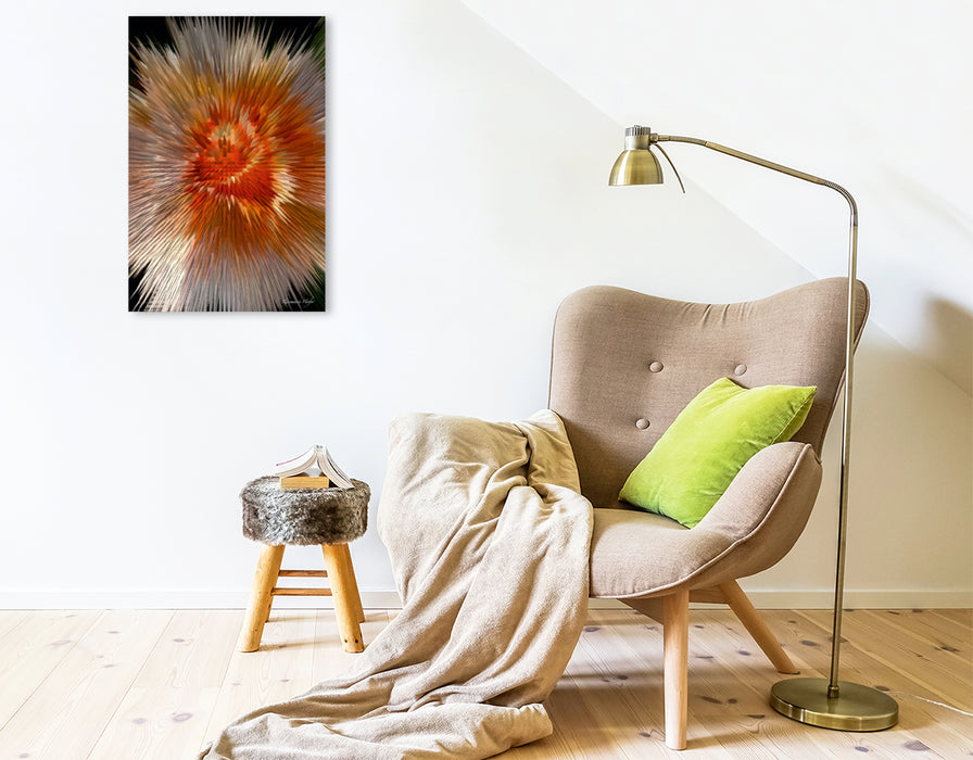 Premium Textil-Leinwand Premium Textil-Leinwand 50 cm x 75 cm hoch Flower Explosion III PHOTO ART° by Rosemarie Hofer