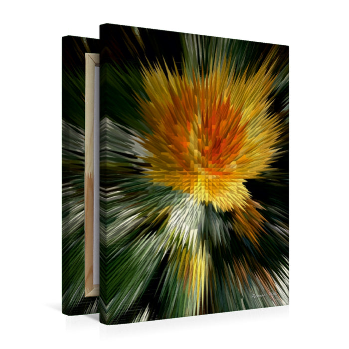 Premium Textil-Leinwand Premium Textil-Leinwand 50 cm x 75 cm hoch Flower Explosion Flower Explosion X PHOTO ART° V PHOTO ART° by Rosemarie Hofer