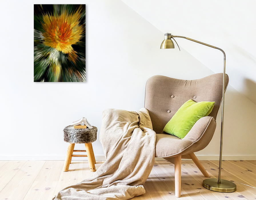 Premium Textil-Leinwand Premium Textil-Leinwand 50 cm x 75 cm hoch Flower Explosion Flower Explosion X PHOTO ART° V PHOTO ART° by Rosemarie Hofer