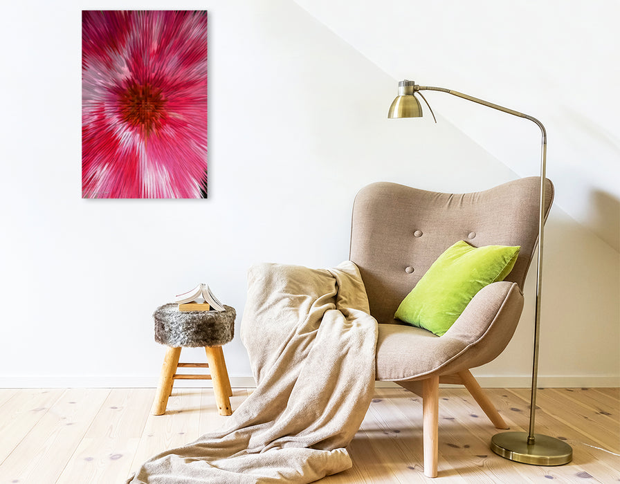 Premium Textil-Leinwand Premium Textil-Leinwand 50 cm x 75 cm hoch Ein Motiv aus dem Kalender Flower Explosion PHOTO ART° by Rosemarie Hofer