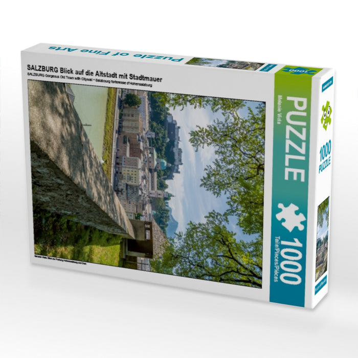 SALZBURG Blick auf die Altstadt mit Stadtmauer - CALVENDO Foto-Puzzle - calvendoverlag 29.99