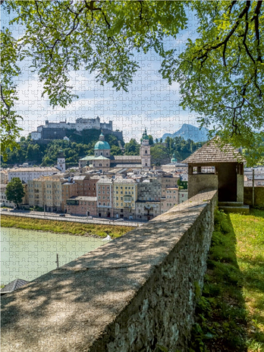 SALZBURG Blick auf die Altstadt mit Stadtmauer - CALVENDO Foto-Puzzle - calvendoverlag 29.99