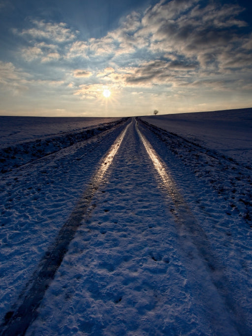 Eisiger Weg im Winter - CALVENDO Foto-Puzzle - calvendoverlag 29.99